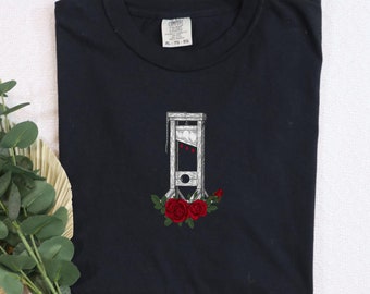 Comfort Colors Subtle French Revolution Guillotine Shirt, Anti Capitalism Social Justice Liberal Leftist Resistance Protest Tee,Eat The Rich