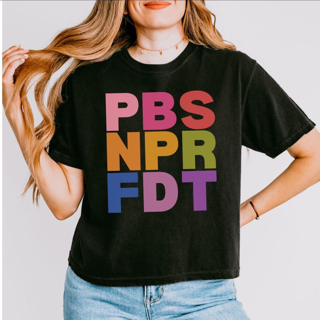 Npr Color Scheme PBS NPR FDT Comfort Colors Tee, Liberal Leftist Antifascist Resistance ...