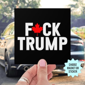 カナダ人ファックトランプカーマグネット/バンパーステッカー、反米関税MAGA共和党ファシズム、カナダ売り物ではない、リベラル左派政治