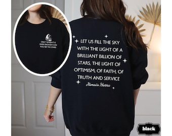 Kamala Harris Quote Sweatshirt, Anti Trump Shirt, The Light Of A Brilliant Billion Stars, Liberal Leftist Crewneck, Feminist Activist Gift