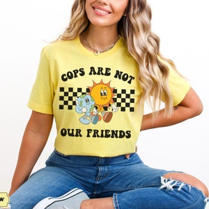 ACAB Shirt, Fuck The Police, Liberal Leftist Social Justice Anti Police Brutality Tshirt, Anarchist, Defund The Police, Black Lives Matter Yellow