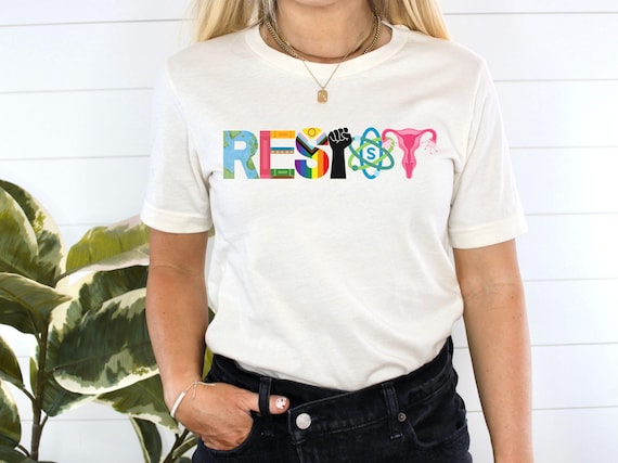 Resist Shirt, Antifascist Banned Books BLM Reproductive LGBT Rights Social Justice Climate Change Science Liberal Feminist Activist Tee