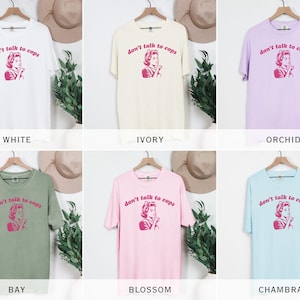 Don't Talk To Cops Comfort Colors Tee, ACAB Shirt, Fuck The Police, Liberal Leftist Social Justice Anti Police Brutality, Defund The Police image 4