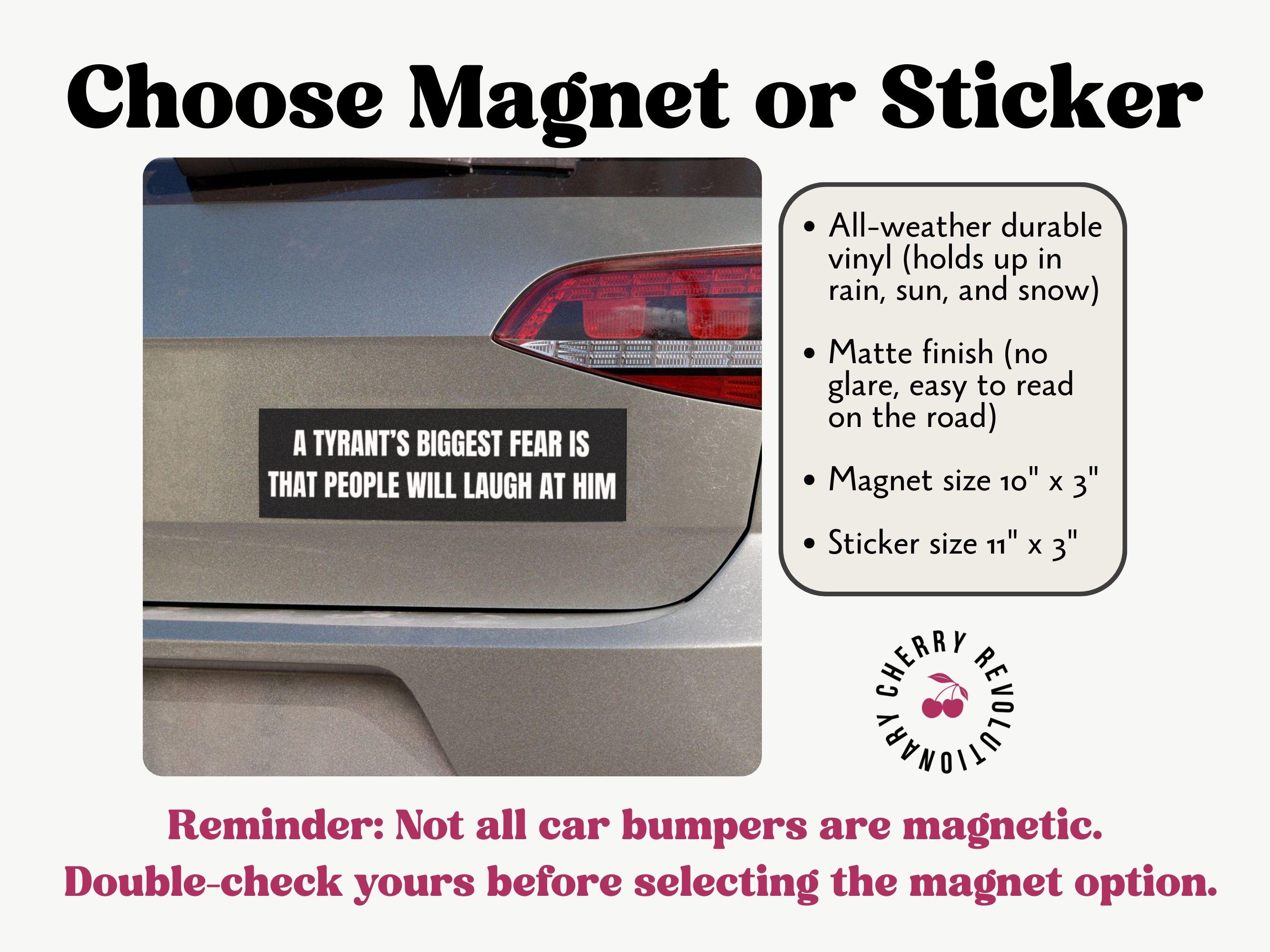 Anti Trump Bumper Sticker/car Magnet, Protect Free Speech, Defend the ...