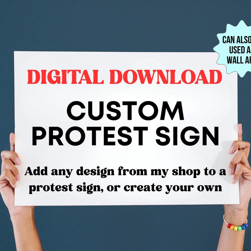 Editable Protest Signs Protest Signs - Etsy