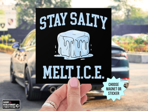 Stay Salty Melt ICE Car Magnet/Bumper Sticker