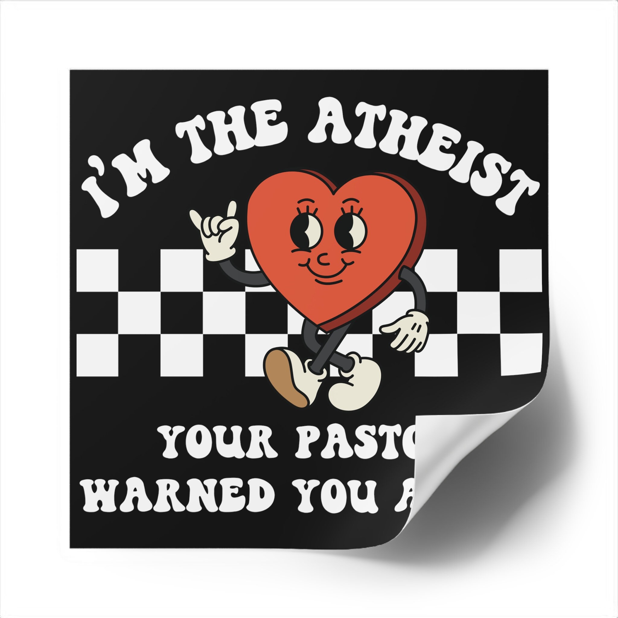 Funny Atheist Sticker, Sarcastic Anti Religion Bumper Car Decal, Tax ...