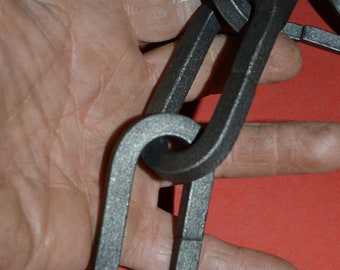 Handmade Wrought Iron S-Hook Hanger – 5/16" Square Bar, 3 1/4" Length, Blacksmith Made