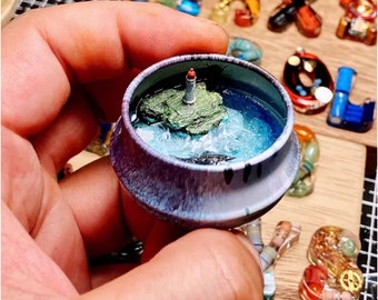 Handmade lighthouses, miniature landscapes, jewelry trays, small home decoration pieces, ring boxes, miniature art, diffusers