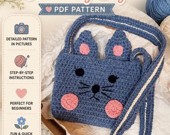 Crochet Kitten Bag Pattern: Little Girl's Purse (PDF Pattern)