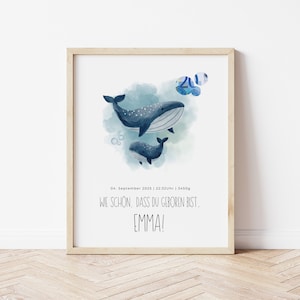 Digital money gift for birth | Personalized birth gift for money | Digital birth gift to print