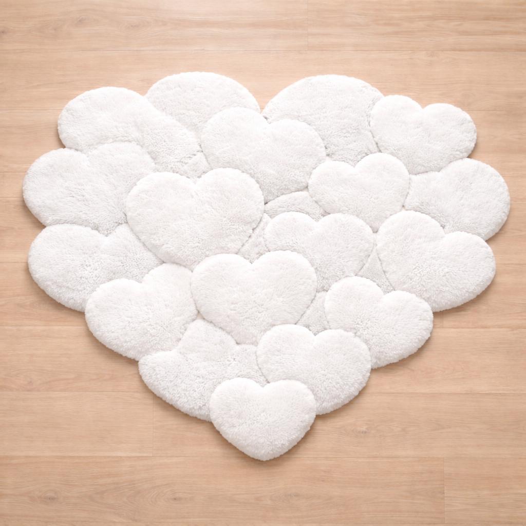 Heart Rug Kids Hand Tufted Blush Pink Heart Rug, Ultra Soft Plush Nursery Carpet - Etsy