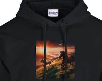 Cozy Horse Hoodie: Equestrian Lover Gift