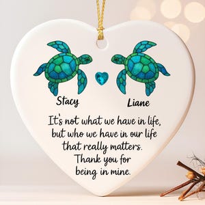 Heart-Shaped Sea Glass Friendship Decor Friendship Keepsake,Friendship Heart Ornament for Christmas Ornament, Sea Glass Art for Best Friends