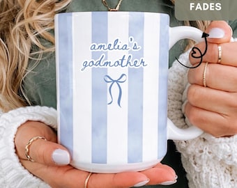 Custom Godmother Proposal Mug Gift, Godmama Coffee Mug,Gift from Godson Godparent Birthday, Baptism Gift From Godchild,Pregnancy Reveal Gift