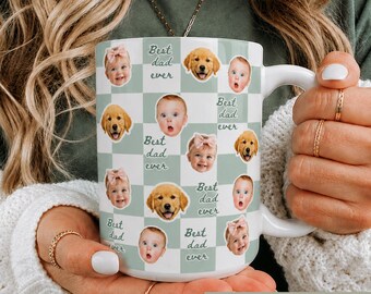 Personalized Photo Mug for Grandpa Papa Baby Face Coffee Cup Custom Baby Mug Gift for Daddy Grandpa Fathers Day Gift Pops Dada gift