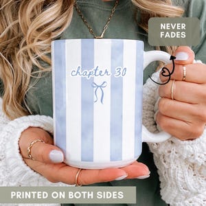 30th Birthday Mug Chapter 30 Striped Custom 30th Birthday Gift for Women Turning 30 Year Old Birthday Present for Her 1996 Coffee Cup