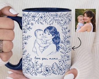 Custom Mom Nana mug,  Mom Photo Gift, Gift for Mom, Mothers Day Gift - Mom Birthday Gift - New Mom Gift, Baby Shower Gift - Mom Coffee Mug