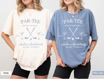 Custom Last Swing Before the Ring Bach Shirt Custom Golf Bachelorette T-shirt Golf Club Bachelor Party Shirts Golfing Girl Bach Shirt