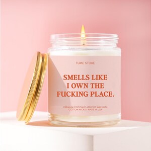 New Homeowner Gift, Smells Like I Own This F*cking Place Soy Candle, First Time Home Owner, Housewarming Gift Ideas, Closing Day Gift