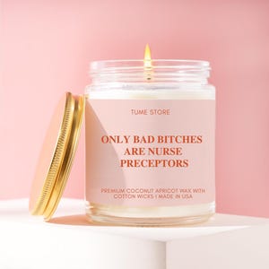 Best preceptor soy candle, Thank you gift for nurse preceptor, End of clinical rotations gift for preceptor, Nurse preceptor appreciation