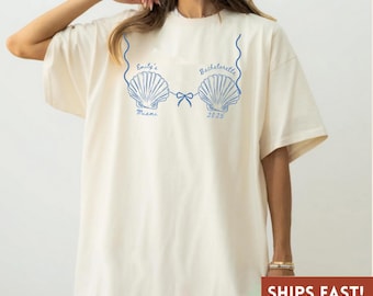 Custom Beach Bachelorette Shirt, Coastal Bachelorette Shirts, Mermaid Bachelorette Shirts, Last Splash Bachelorette Shirts, SeaShell Shirt
