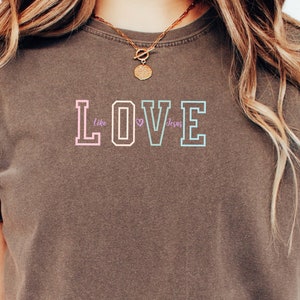 Love Like Jesus Shirt, Gospel Shirt, Christian Shirt, Religious Gift, Gift For Her, Christian Merch, Jesus t-shirt, Christian Apparel, Faith