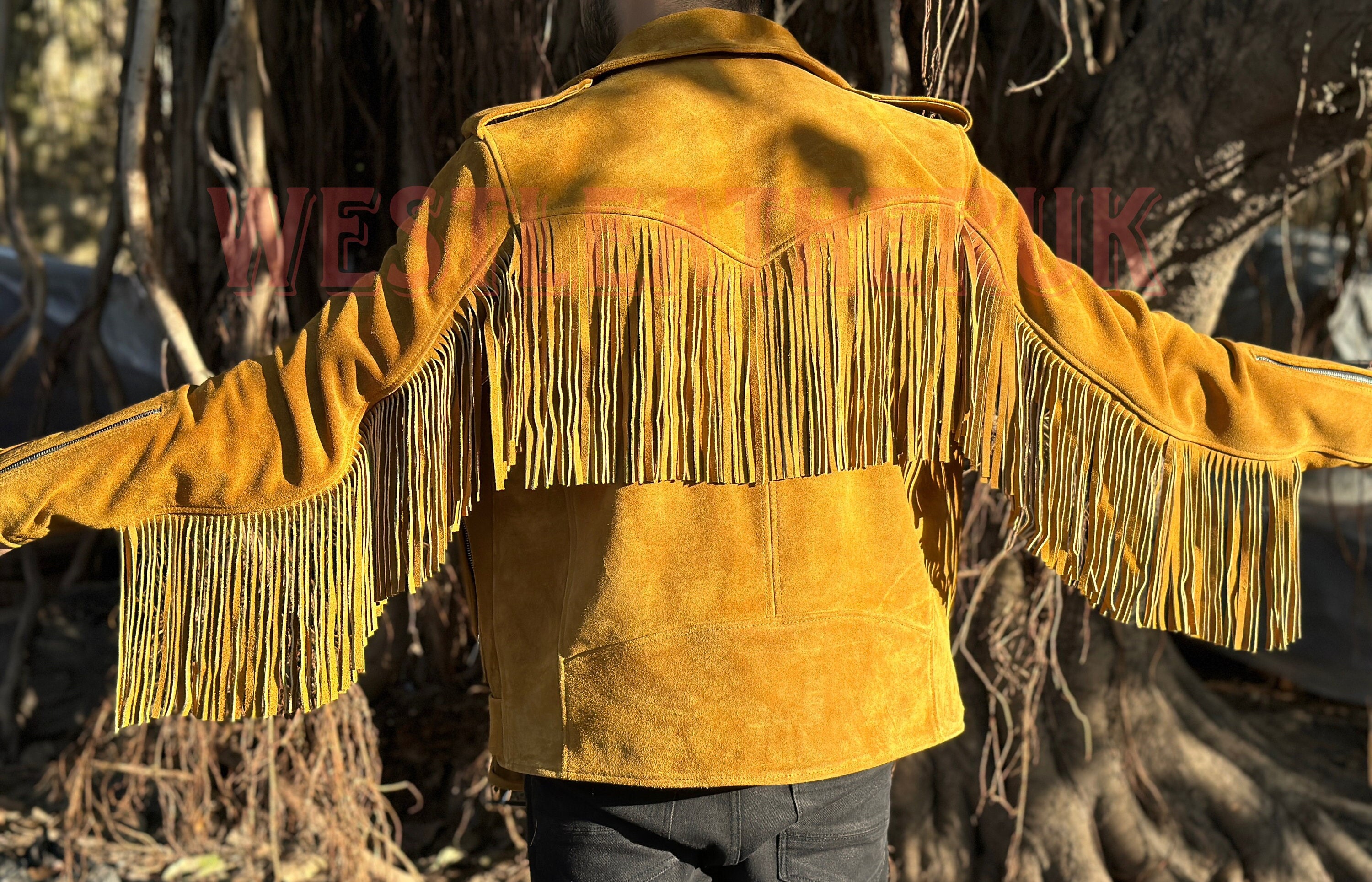 Fringe Jacket for Men Etsy