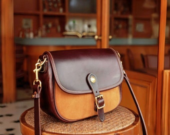 Italy women leather bag, handmade full grain messenger bag, woman elegant classic luxury leather cross body shoulder bag, Adjustable strap