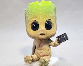 Baby Groot / Pop Style!! / Film Charakter / Comic Bücher / 3D gedruckt und handbemalt Modell / 10cm