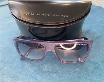 Marc Jacobs MMJ456/S Blue Square Oversized Sunglasses 56-17  display picture 1