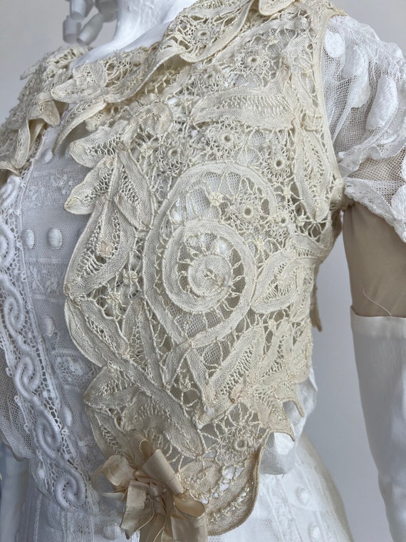 Antique vest or overblouse for tea dress, 1910. E… - image 2