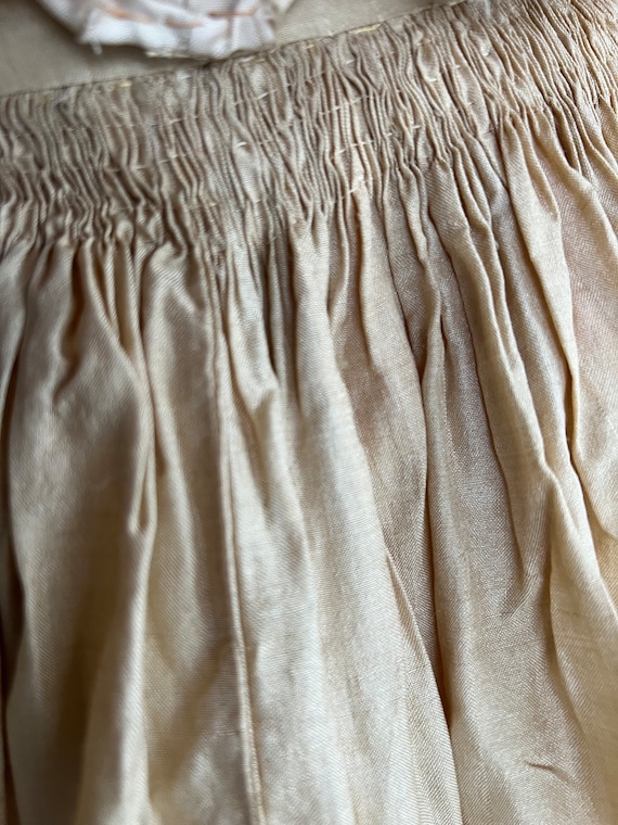 antique silk skirt 1890-1900 USA. natural silk cr… - image 6