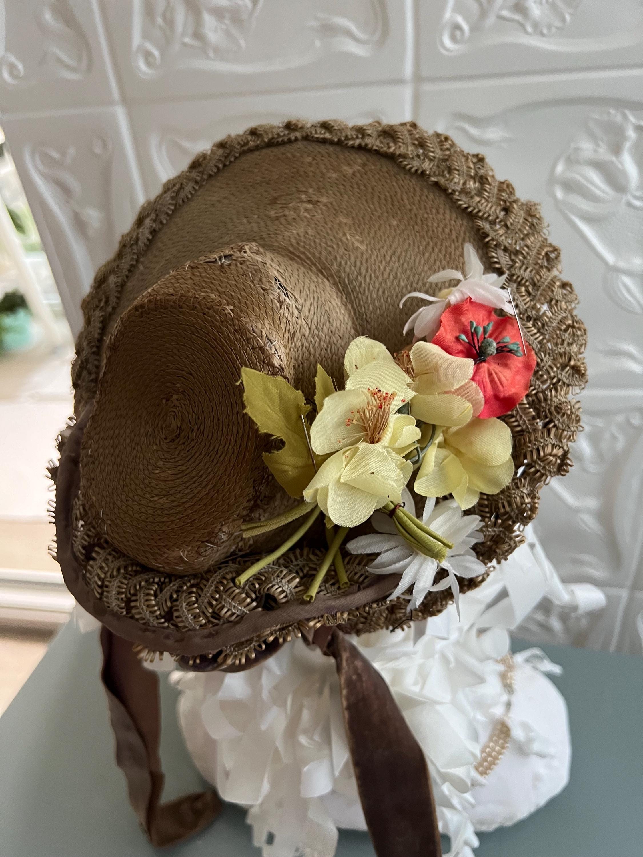 Antique Hat Europe Natural Straws of Tsrkloc Rye Color