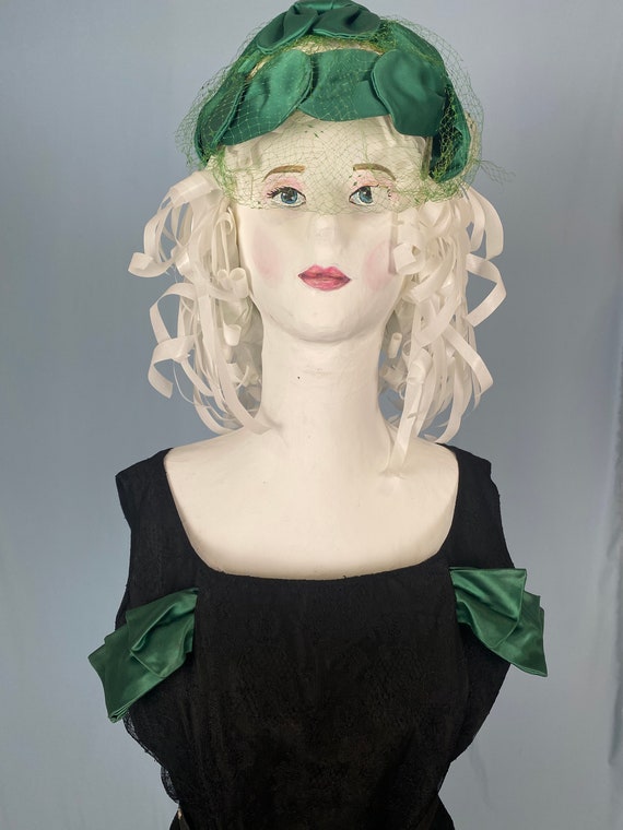 Antique Concert Dress, 1950, USA. Dress + Hat + B… - image 2