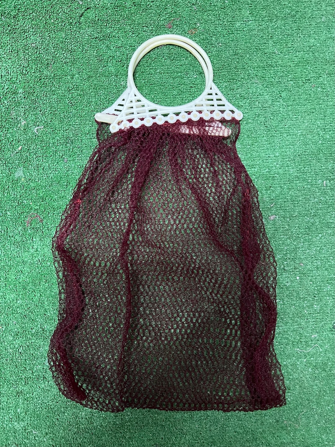 Vintage 1960s-1960s. String Bag, Mesh, Vintage Mesh for Carrying ...