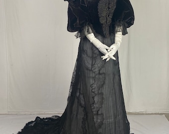 1890s 年代頃 ヴィクトリアン アンティーク ケープ シルク 英国アンティーク 1890年頃 ヴィクトリア朝時代 K9ローズ