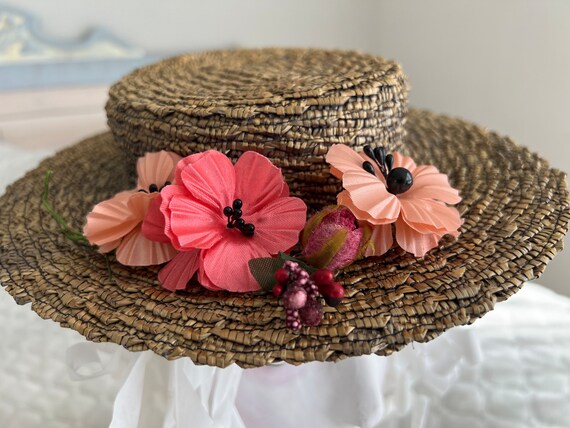 vintage 9 bouquets of flowers to decorate hats. 1… - image 6