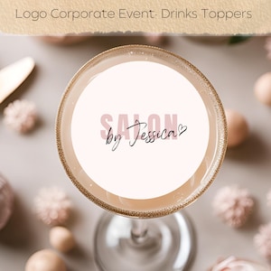 Logo, bevande per eventi aziendali e cocktail per promozioni di marchi o feste in ufficio, carta da cialda, bevande personalizzate con firma