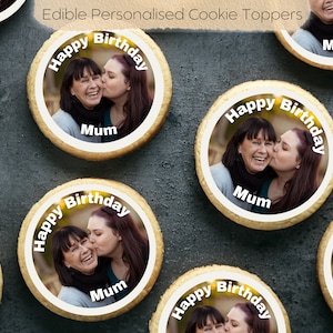 Biscotti commestibili, decorazioni per cupcake e torte, foto personalizzate, logo, scritte, carta da ostia, cartoncino, foglio di glassa, festa, occasioni speciali, 21°