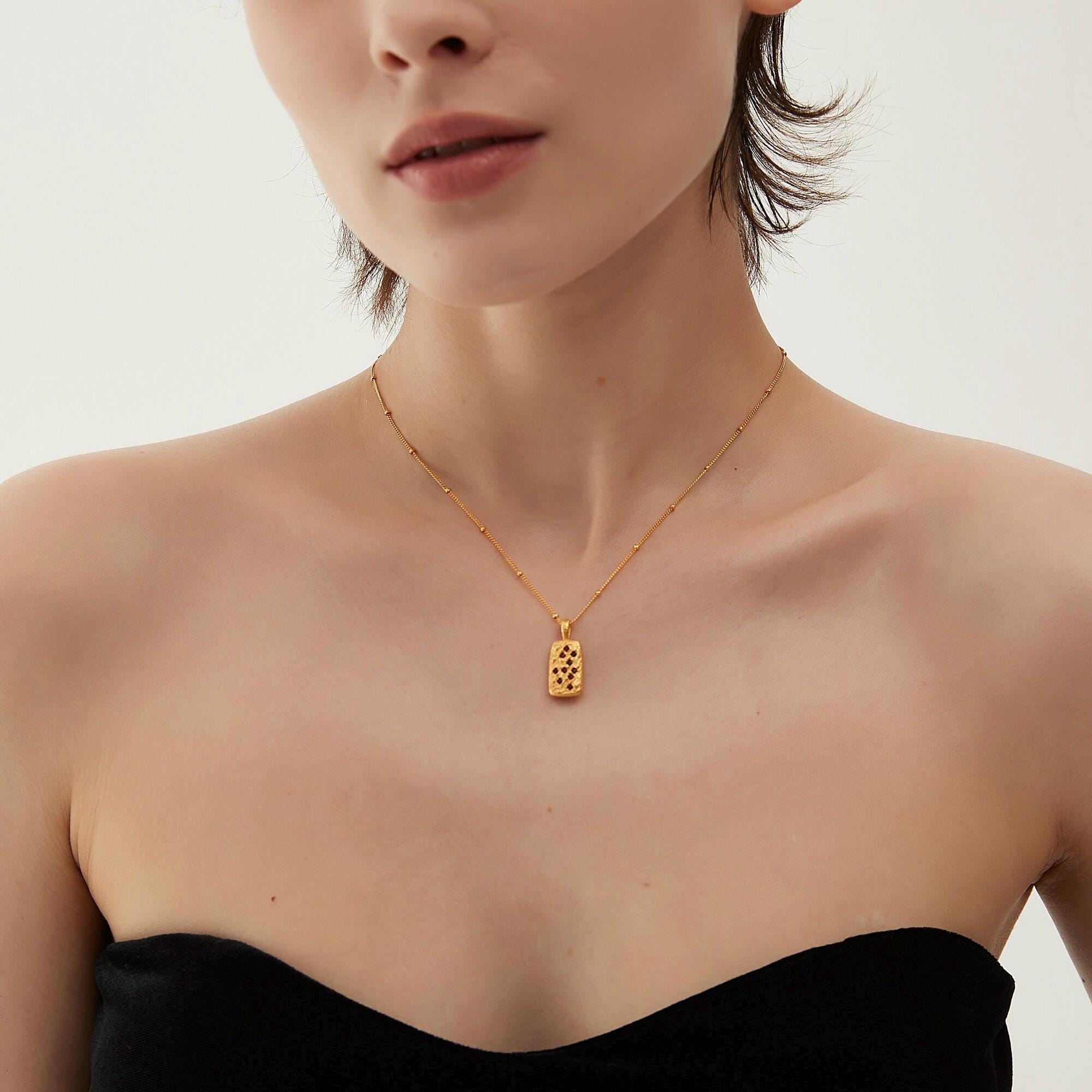 ボヘミアンガーネット 14金 ペンダントトップ | アンティーク