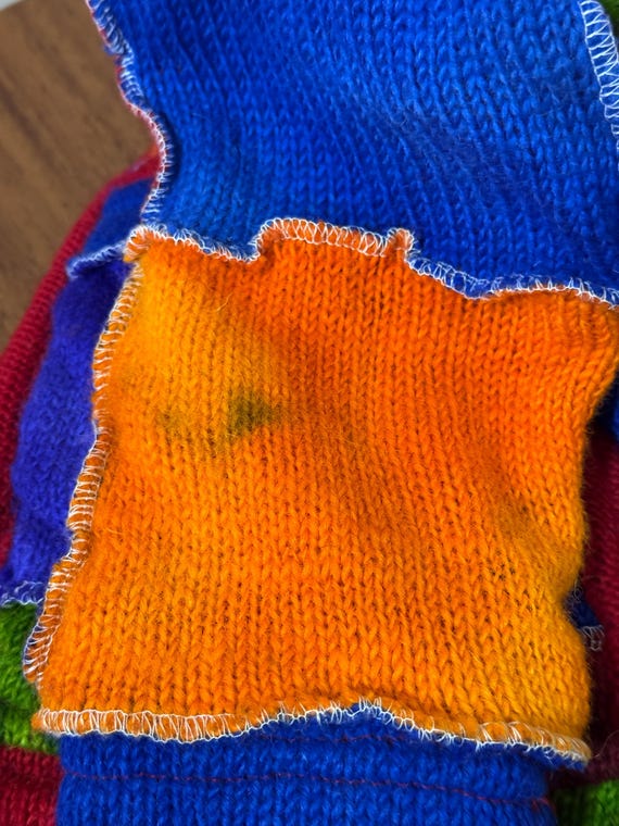 Batik Patchwork Wool Jacket | Multi-Color Bright … - image 11