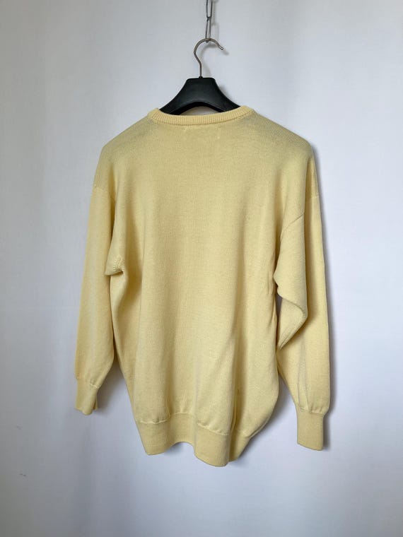 Pringle of Scotland Vintage Wool Jumper Pale Light Buttermilk
