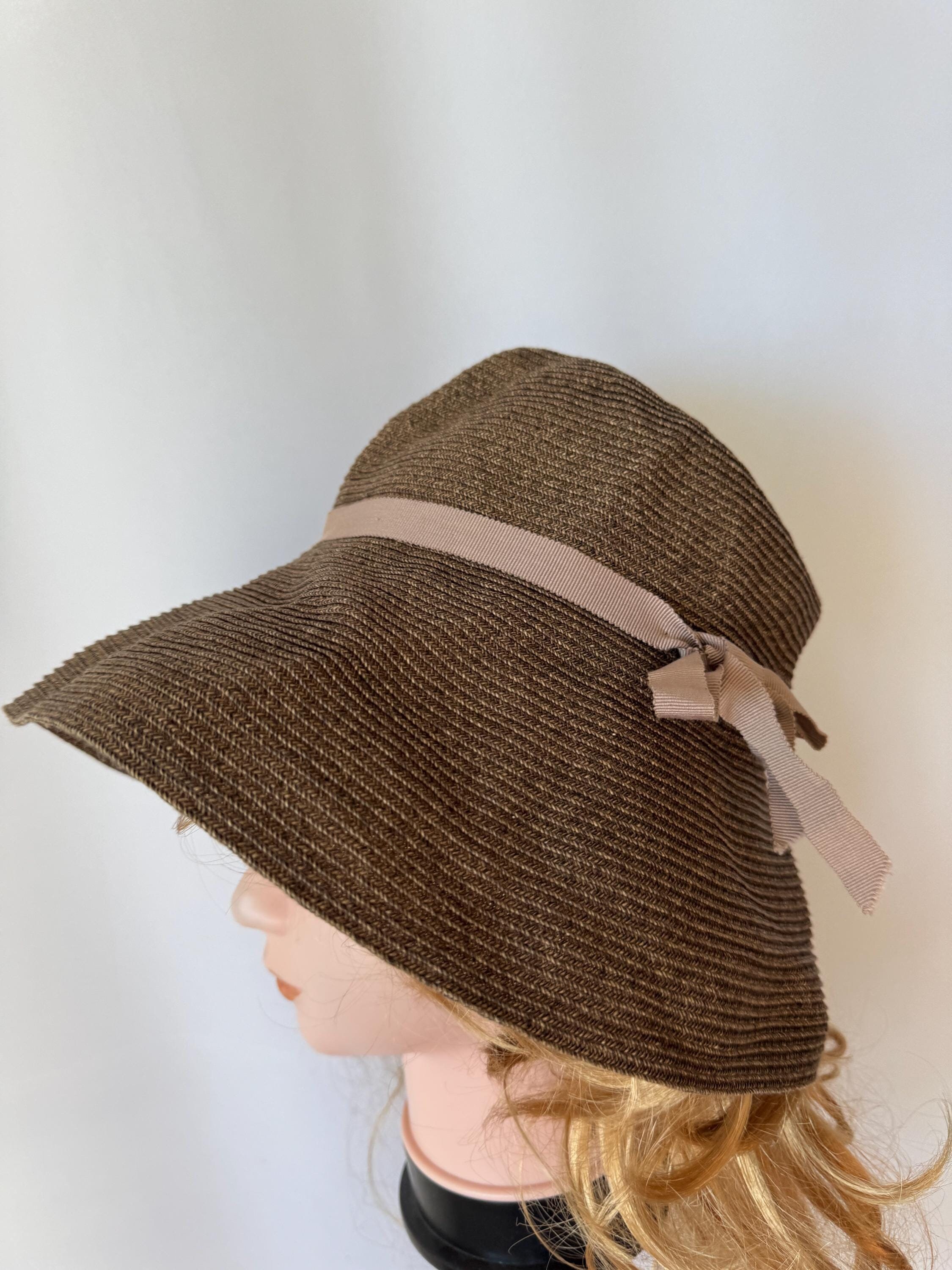 Mature Ha Japanese Boxed Hat 11cm Brim Grosgrain Ribbon Dark Mature Ha Japanese Boxed Hat 11cm Brim Grosgrain Ribbon Dark
