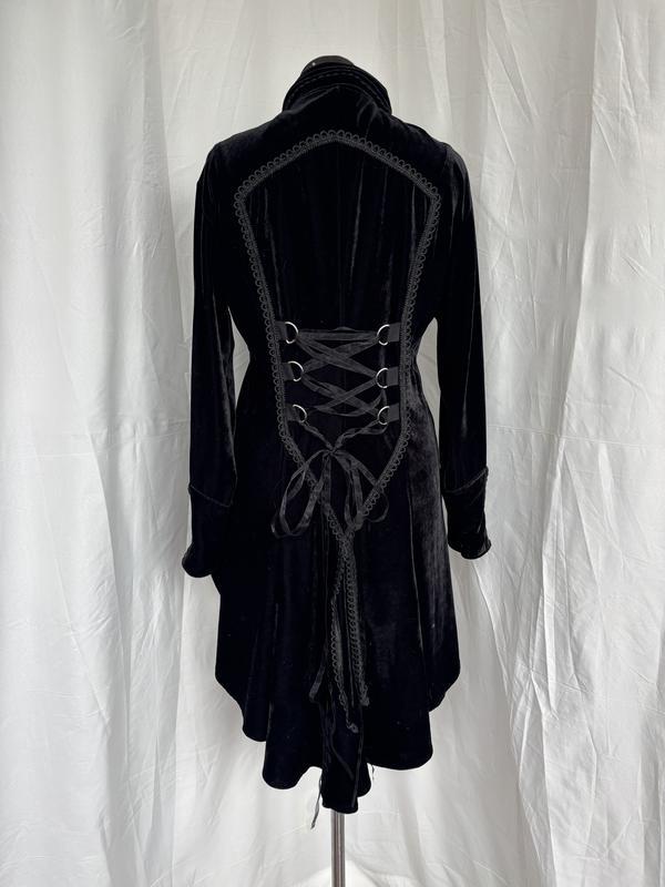 Phaze England Vintage Gothic Victorian Jacket | Black Velvet