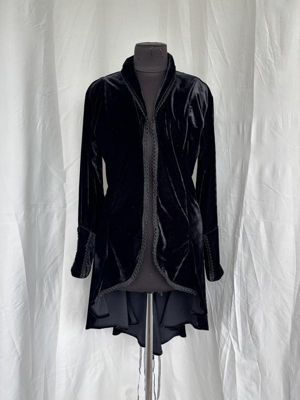 Phaze England Vintage Gothic Victorian Jacket | Black Velvet