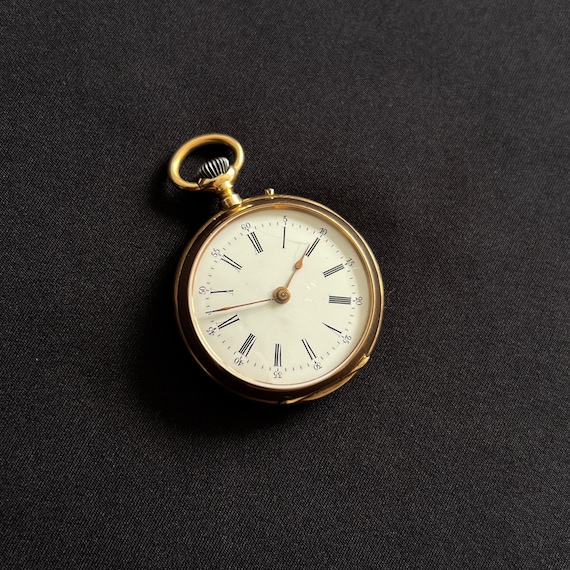 Taschenuhr Alte Golduhr Antike Taschenuhr Mit 14K Vergoldung Zu