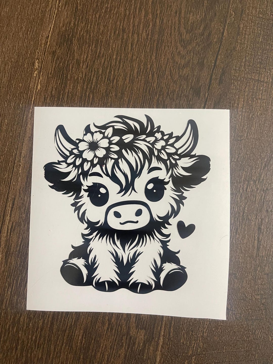 Cow Sticker, Waterproof Adhesive Vinyl Sticker, Cow Sticker for ...
