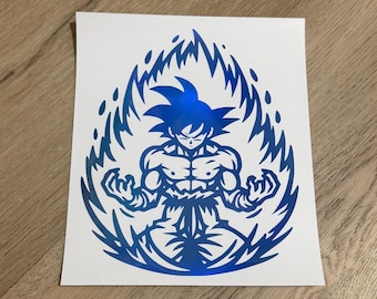 Goku sticker, adhesive vinyl sticker, Dragon Ball, waterproof Goku sticker, decal, car sticker, sticker, Goku.
