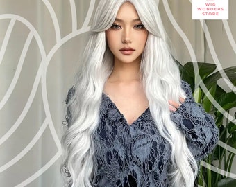 Lange Ombre-Perücke Für Frauen – Lockig & Wellig – Perfekt Für Alltag, Cosplay & Partys